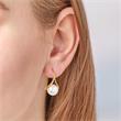 Earring silver gold plated freshwater pearl