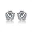 Pendientes de plata 925 flor de rosa