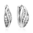 Sparkling hoops rhodium-plated sterling silver