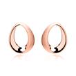 Stud earrings rose gold plated sterling silver