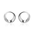 Ear studs circle element sterling silver