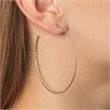 Effective hoops made of sterling silver