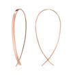 Earrings in rose gold-plated 925 silver