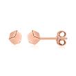 Cube earrings in rose gold-plated 925 silver