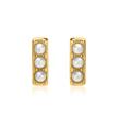 Earstuds made of gold-plated 925 silver with pearls