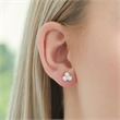 Earstuds made of gold-plated 925 silver with pearls