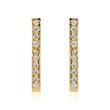 Gold-plated 925 silver earrings with zirconia