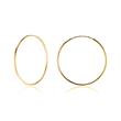 Hoops in gold-plated sterling silver