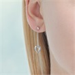 Sterling silver stud earrings hearts