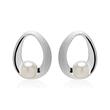 Sterling Silver Stud Earrings With Pearls