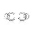 Earstuds for ladies made of 925 silver with zirconia