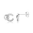 Earstuds For Ladies Made Of 925 Silver With Zirconia