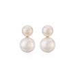 Earstuds made of gold-plated 925 silver with pearls