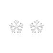 Sterling silver stud earrings snowflake