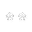 Pendientes de plata 925 copo de nieve