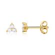 Earstuds from gold-plated 925 silver with zirconia