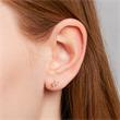 Earstuds from gold-plated 925 silver with zirconia