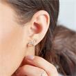 Ladies earstuds from 925 silver with zirconia