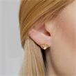 Ladies earstuds hearts in gold-plated 925 silver