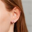 Pendientes de aro de plata 925 con perlas para mujer