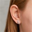 925 silver creoles for women with zirconia