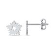 Snowflake earrings for ladies in 925 silver