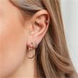 Stud earrings for ladies in sterling silver, rosé