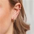 Earrings in gold plated 925 silver with zirconia