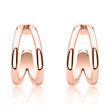 Ladies ear cuffs in rose gold plated 925 sterling silver