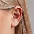 Damen Ear Cuffs aus Sterlingsilber, rosé, Zirkonia