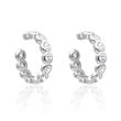 Ladies ear cuffs in 925 sterling silver with zirconia