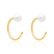 Ladies ear cuffs in 925 sterling silver, gold, freshwater pearls