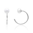 925 sterling silver ear cuffs for ladies with freshwater pearls