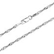 Sterling silver singapore necklace 2,2mm