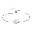 Pulsera kariana para mujer en acero inoxidable con cristal