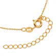 Gold plated sterling silver necklace with pendant