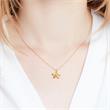 Gold plated sterling silver necklace pendant