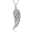 Sterling Silver Necklace With Pendant Angel Wings