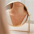 Necklace for ladies in rose gold plated 925 silver
