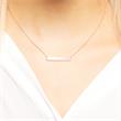 Necklace Sterling Silver Rose Gold Plated Engraving