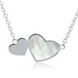 Necklace hearts for ladies in sterling silver