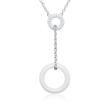 Sterling sterling silver zirconia ceramic necklace for ladies