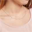 Necklace stars in sterling sterling silver with zirconia