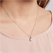 Necklace for women in sterling sterling silver with pearl