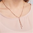 Necklace in sterling sterling silver rose gold plated