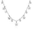 925er Silberkette Sterne mit Zirkonia