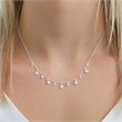 925 silver necklace stars with zirconia