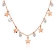 Necklace stars 925 silver rose gold plated zirconia