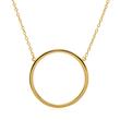 Circle necklace in gold-plated 925 silver