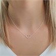 Heart necklace in sterling silver